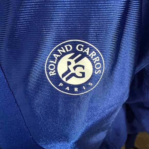 Adidas Y3 Roland Garros Paris Blue Full Zip Track Jacket Mens Medium - Picture 3 of 8